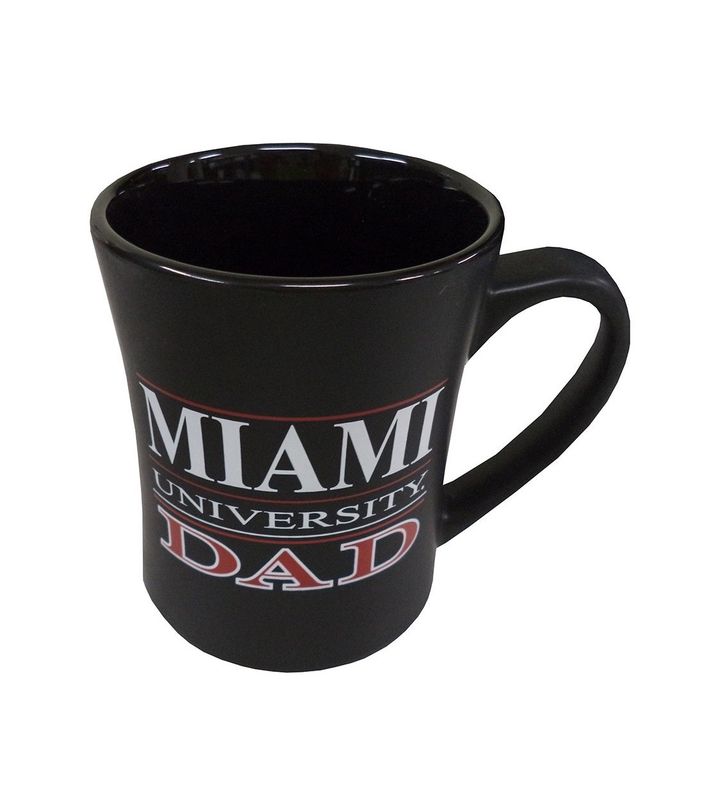 Miami University Dad Matte Black Mug