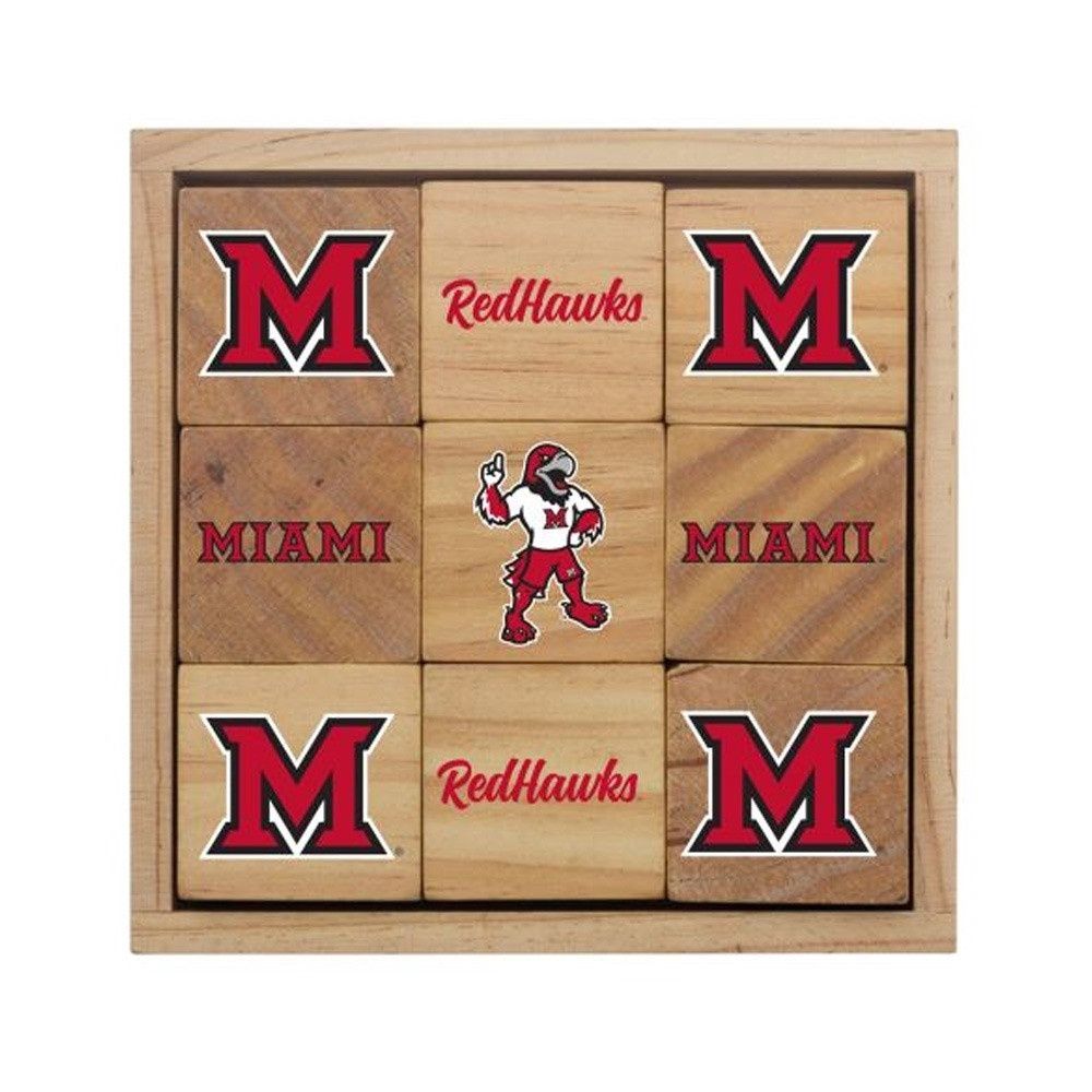 Miami RedHawks Wood Block Set