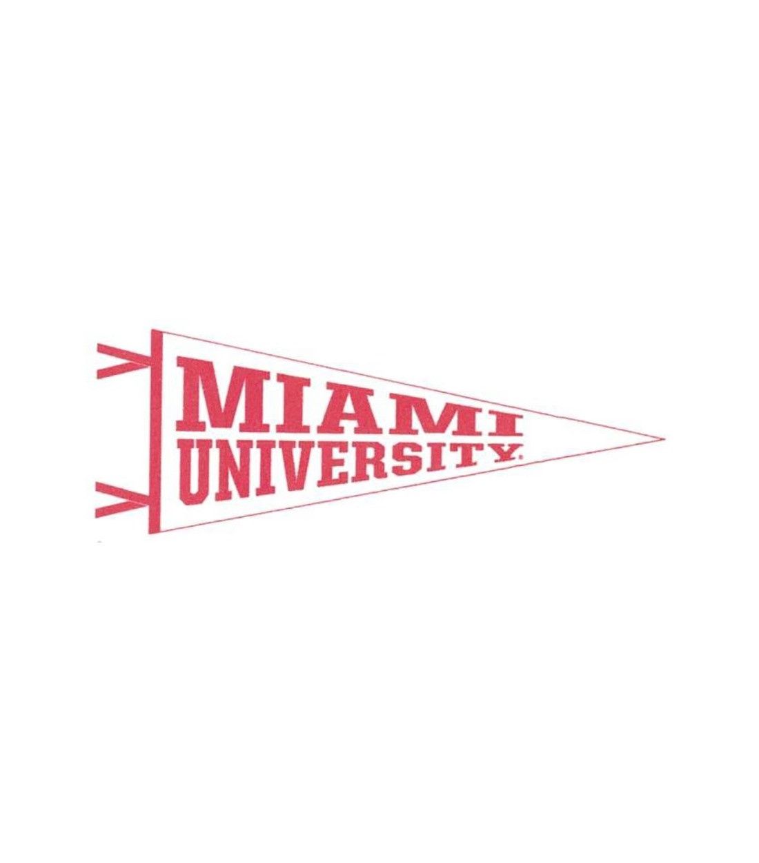 Miami University 6x15" White Felt Pennant