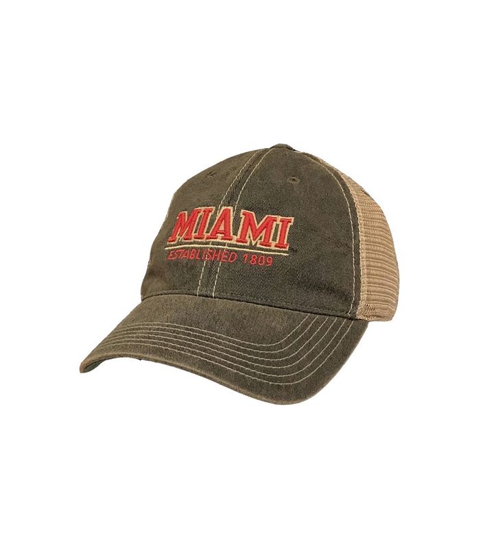 Miami University Black Est. 1809 Adjustable Hat