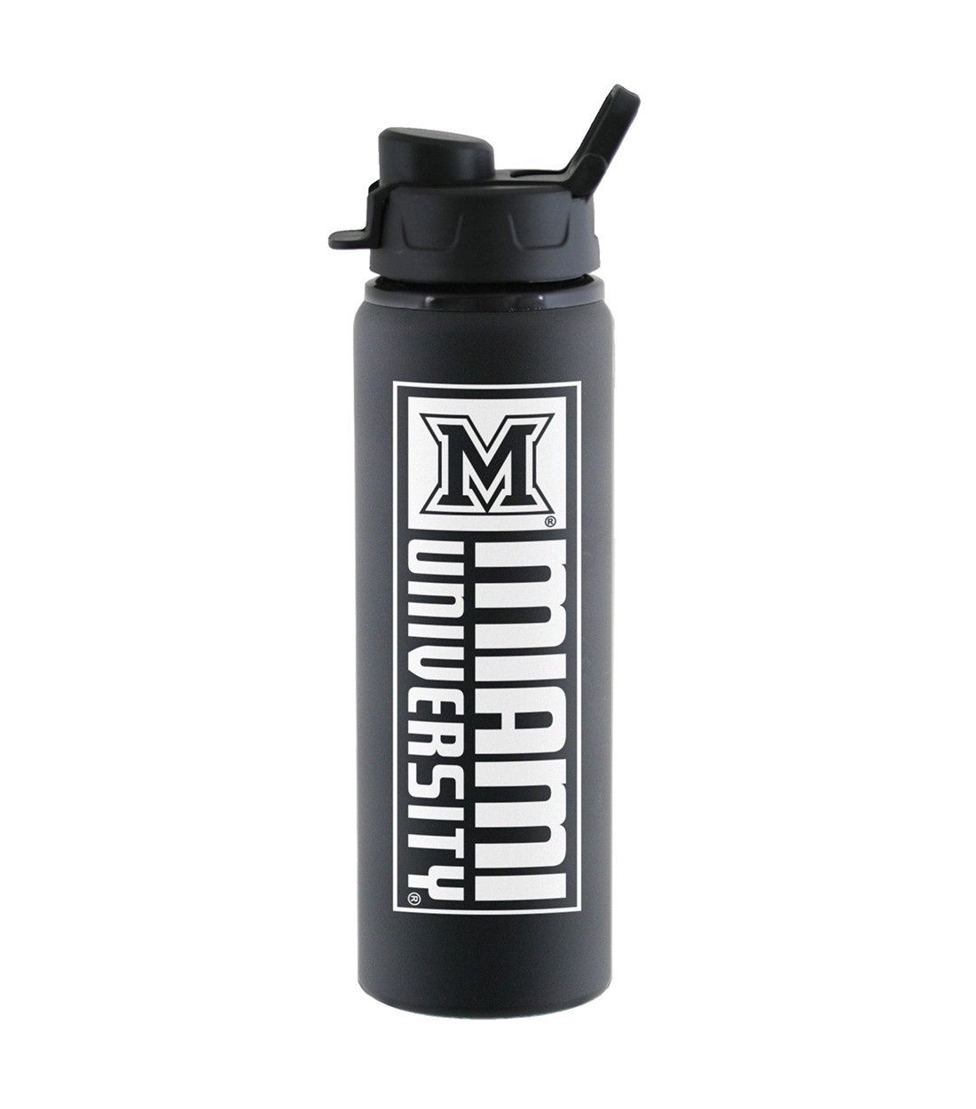 Miami University Black Aluminum 28 oz. Water Bottle