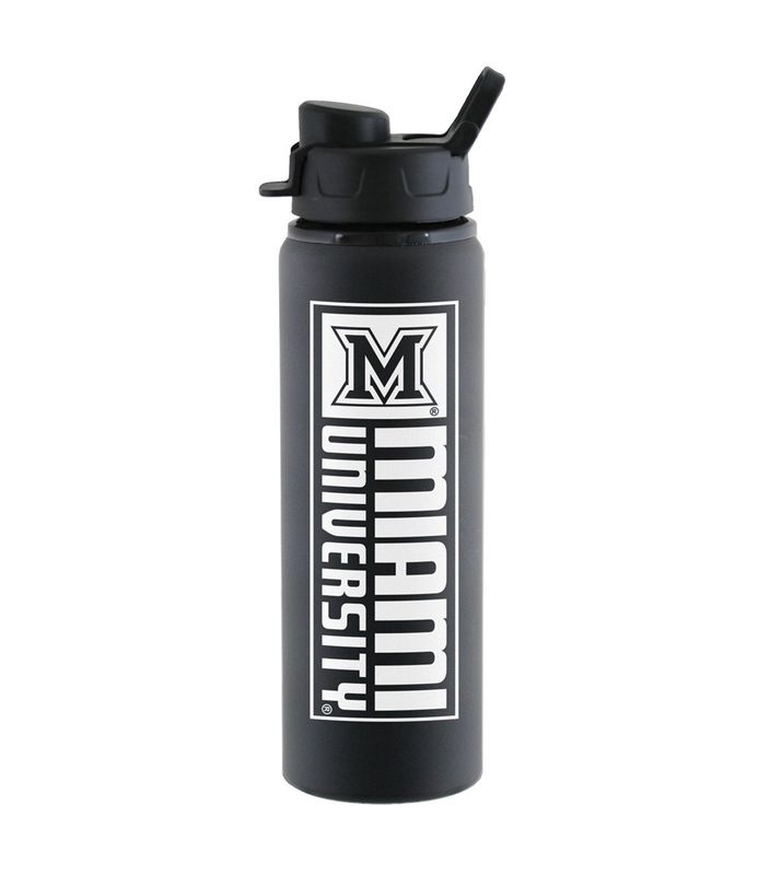 Miami University Black Aluminum 28 oz. Water Bottle