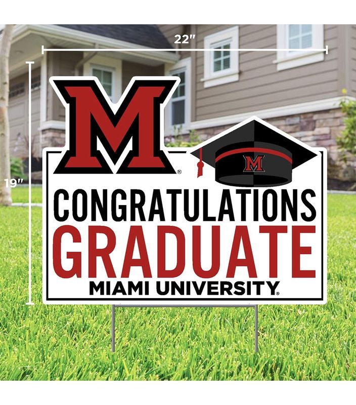 Miami University Congrats Grad CDI Lawn Sign