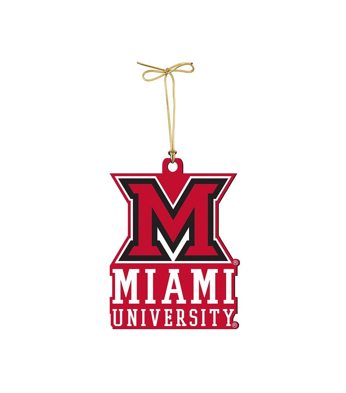 Miami University Deluxe Christmas Ornament