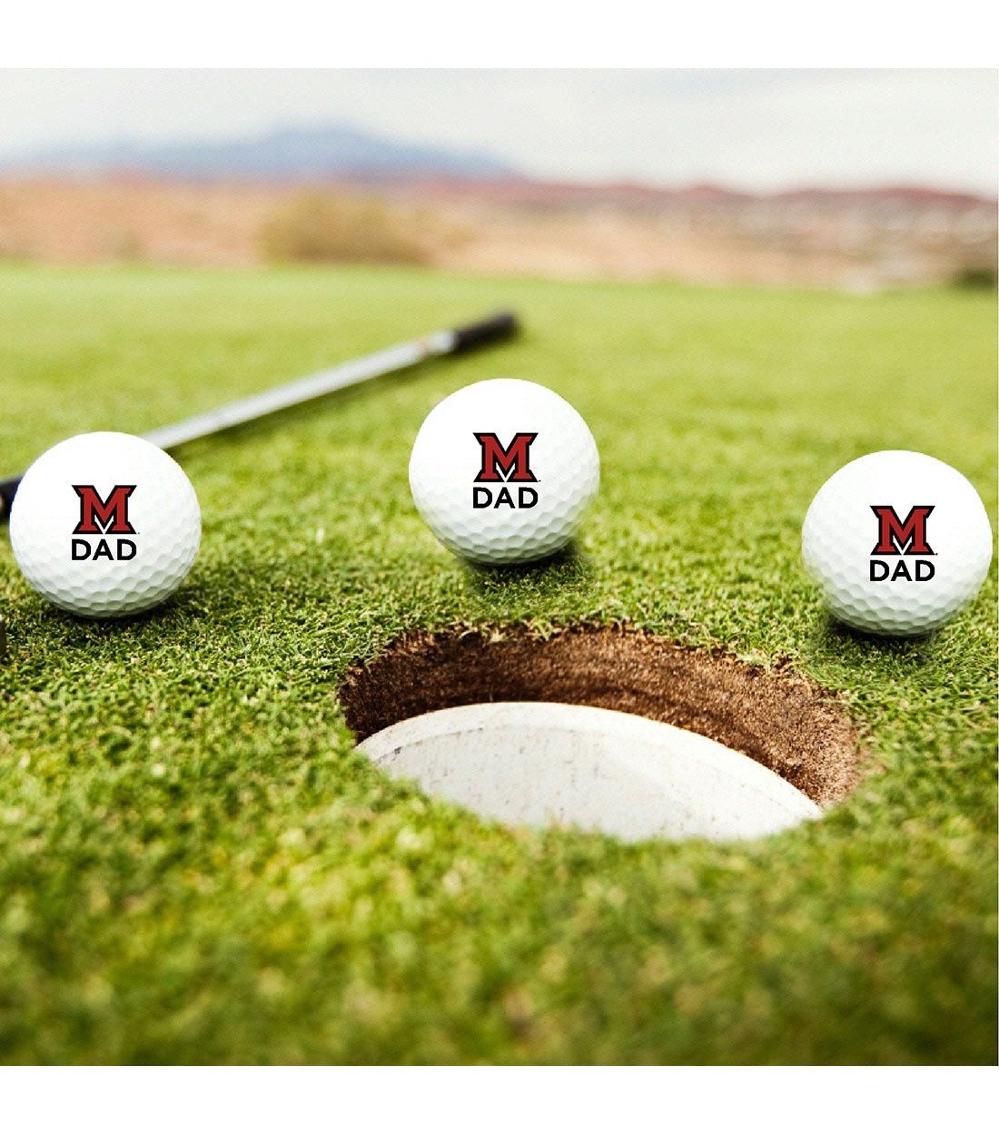 Miami University Dad TaylorMade Golf Ball 3pk
