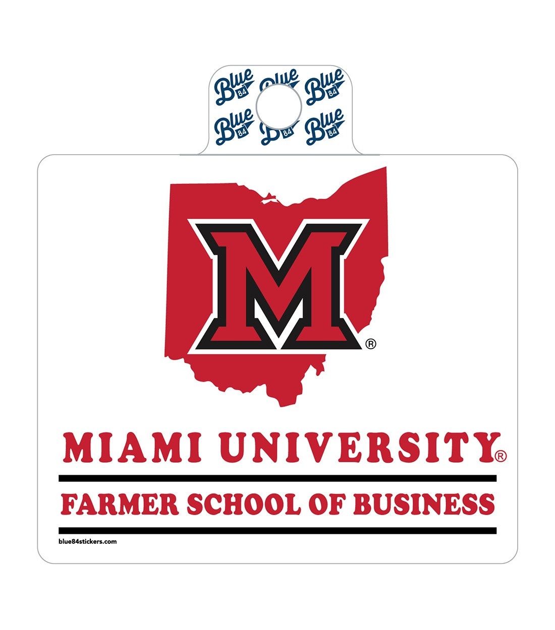 Miami University Farmer School of Business Sticker