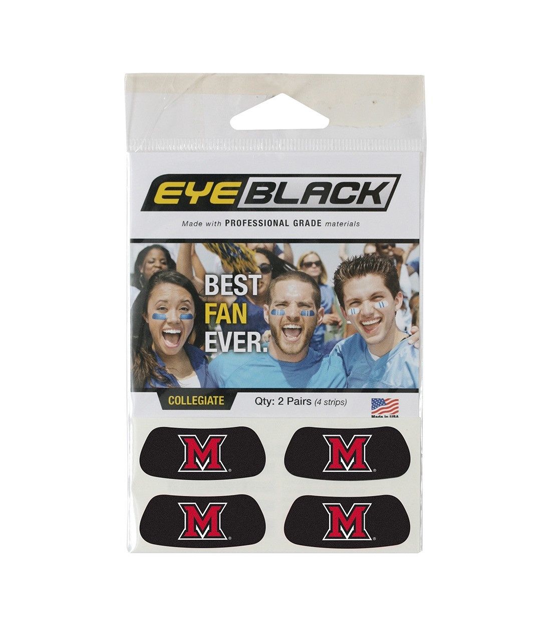 Miami University Eye-Black Stickers