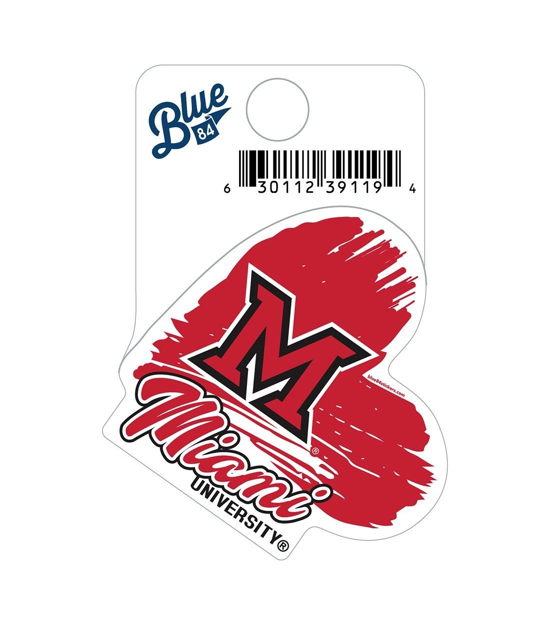 Miami University Heart Sticker