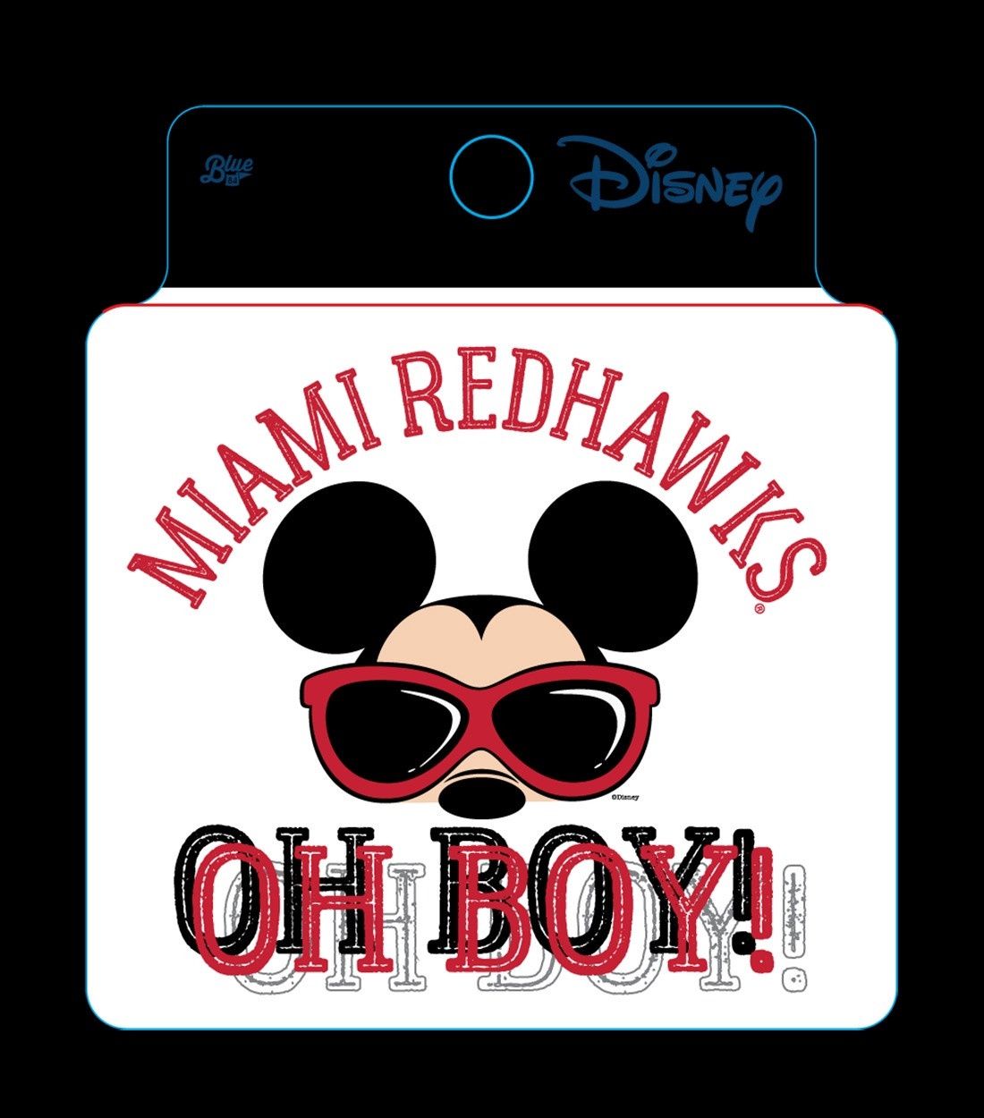 Miami University Mickey Mouse Oh Boy Sticker