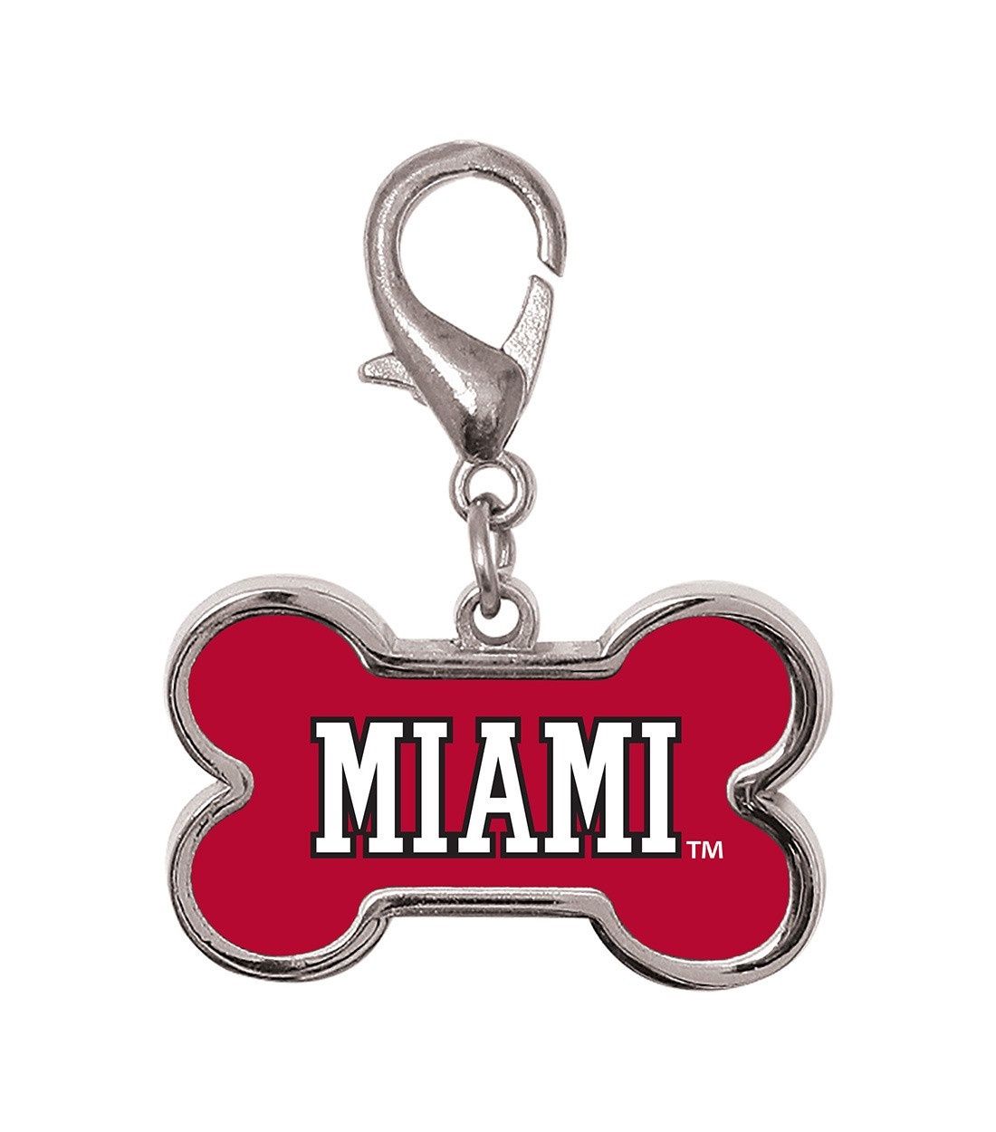 Miami University Dog Bone Pet Charm