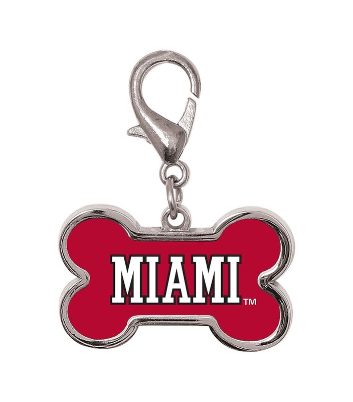 Miami University Dog Bone Pet Charm
