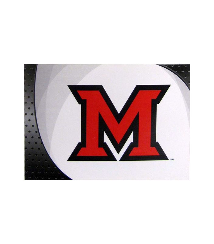 Miami University Fanatic Cards White M Logo Card