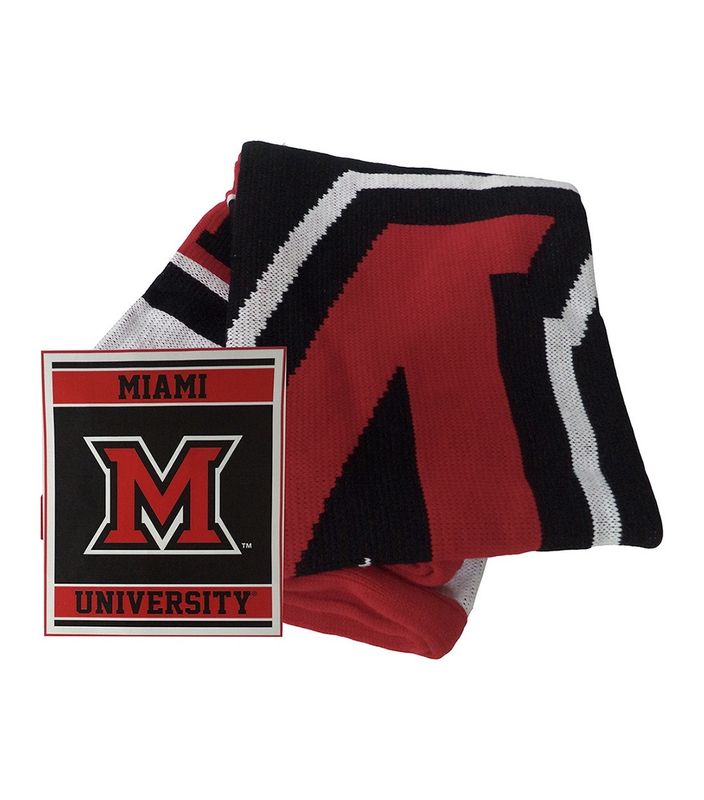 Miami University Knit Blanket