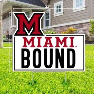 Miami University Miami Bound 17.5"x22" Lawn Sign