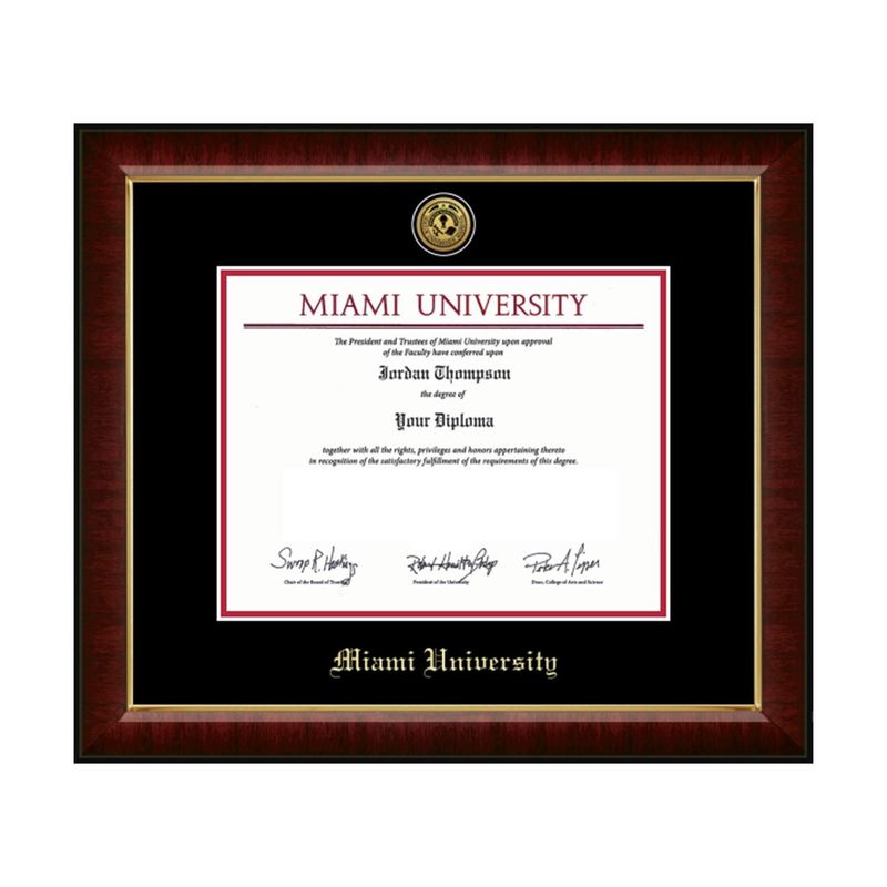 Miami University Murano Diploma Frame 7