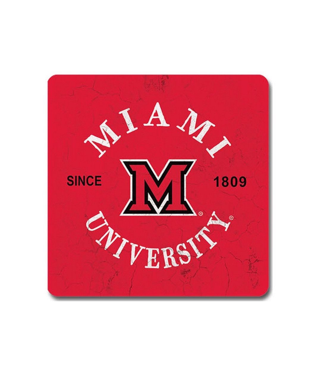 Miami University Red Block M Coaster