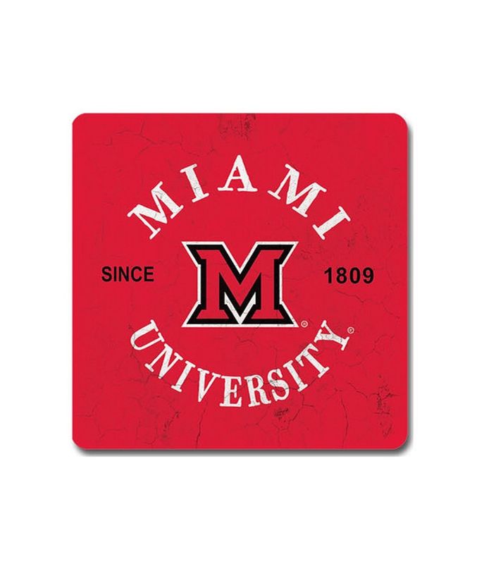 Miami University Red Block M Coaster