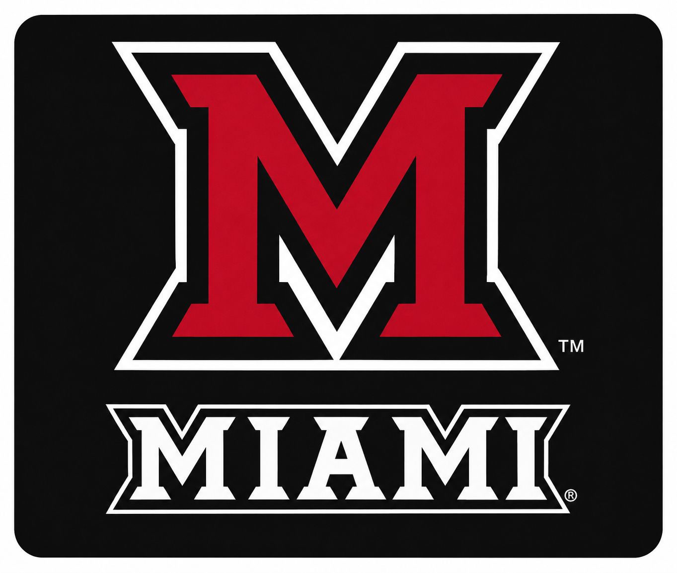 Miami University RedHawks Block M Mouse Pad
