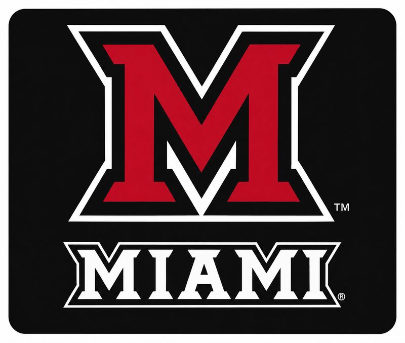 Miami University RedHawks Block M Mouse Pad