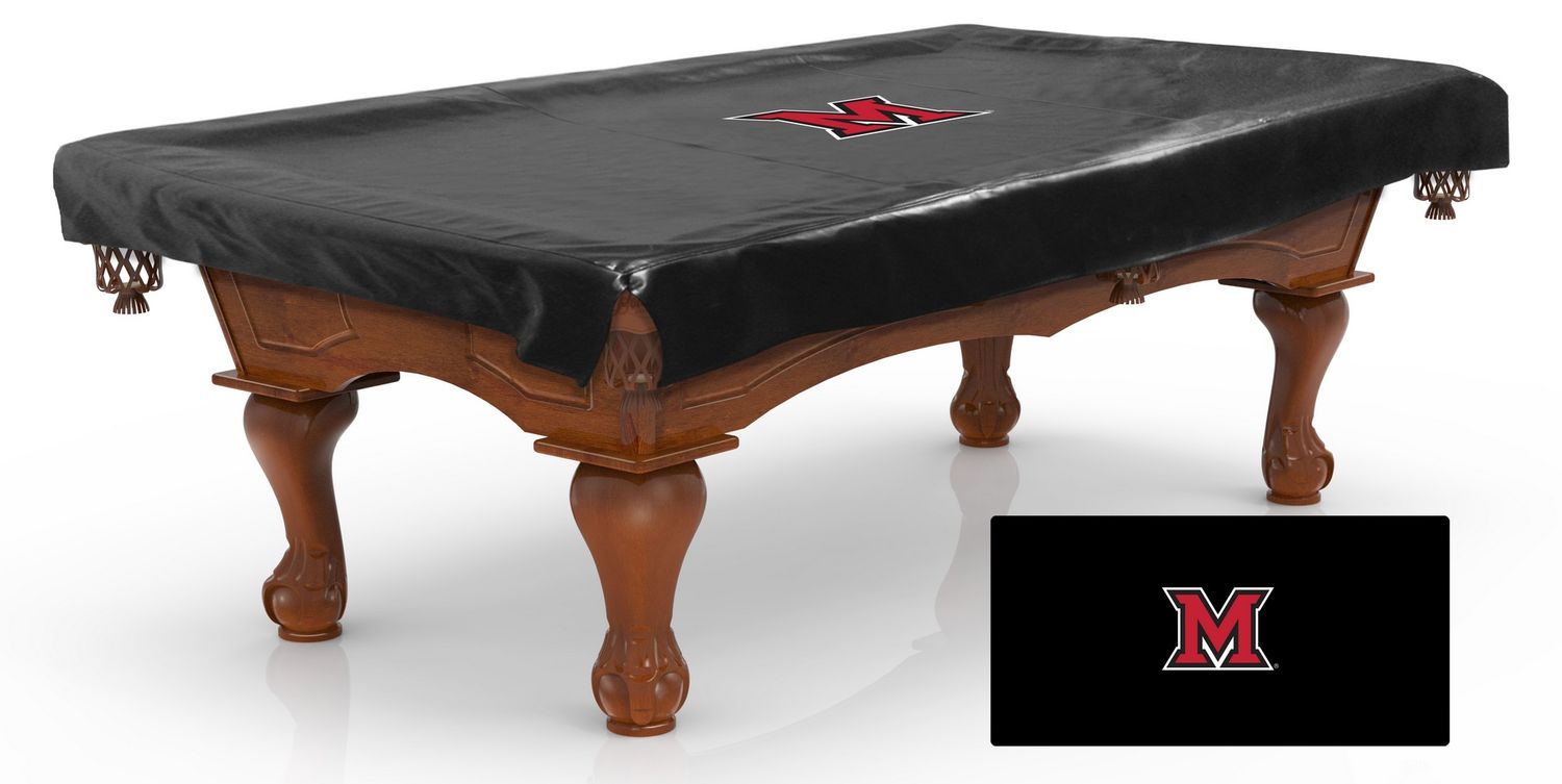 Miami University RedHawks Block M Pool Table Cover
