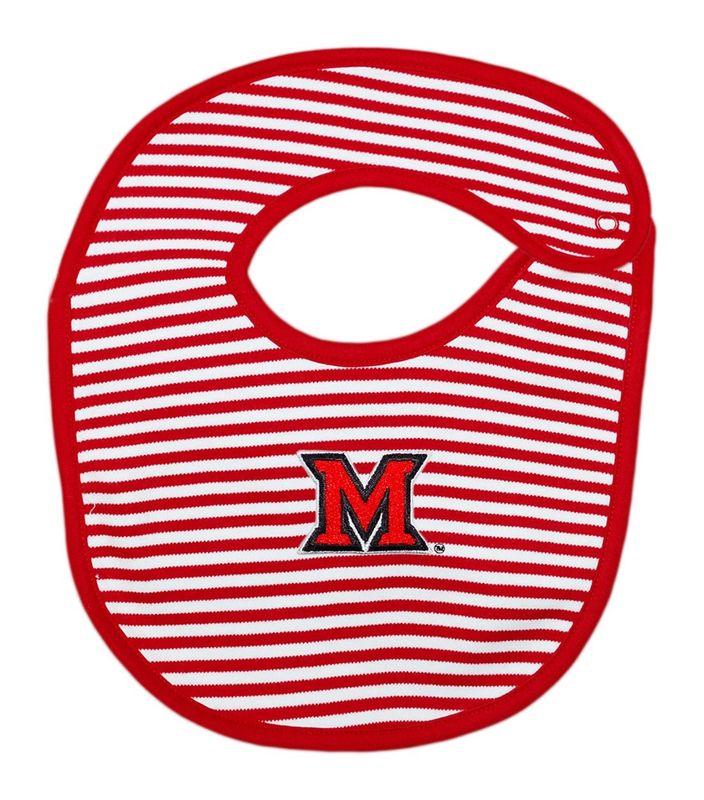 Miami University Red and White Striped Bib