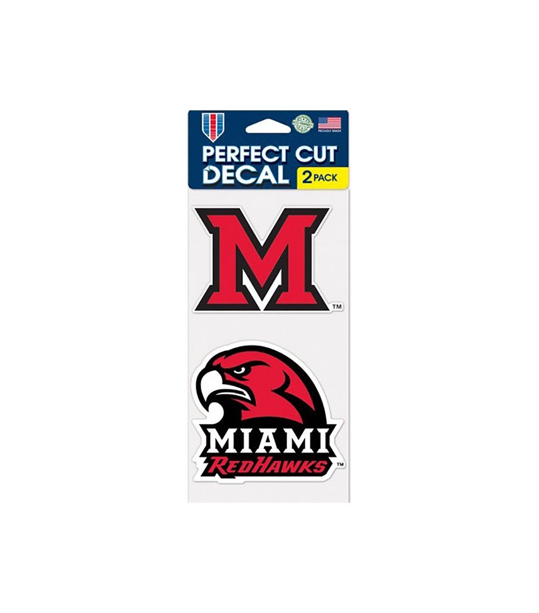 Miami University RedHawks 2-Pack Decals