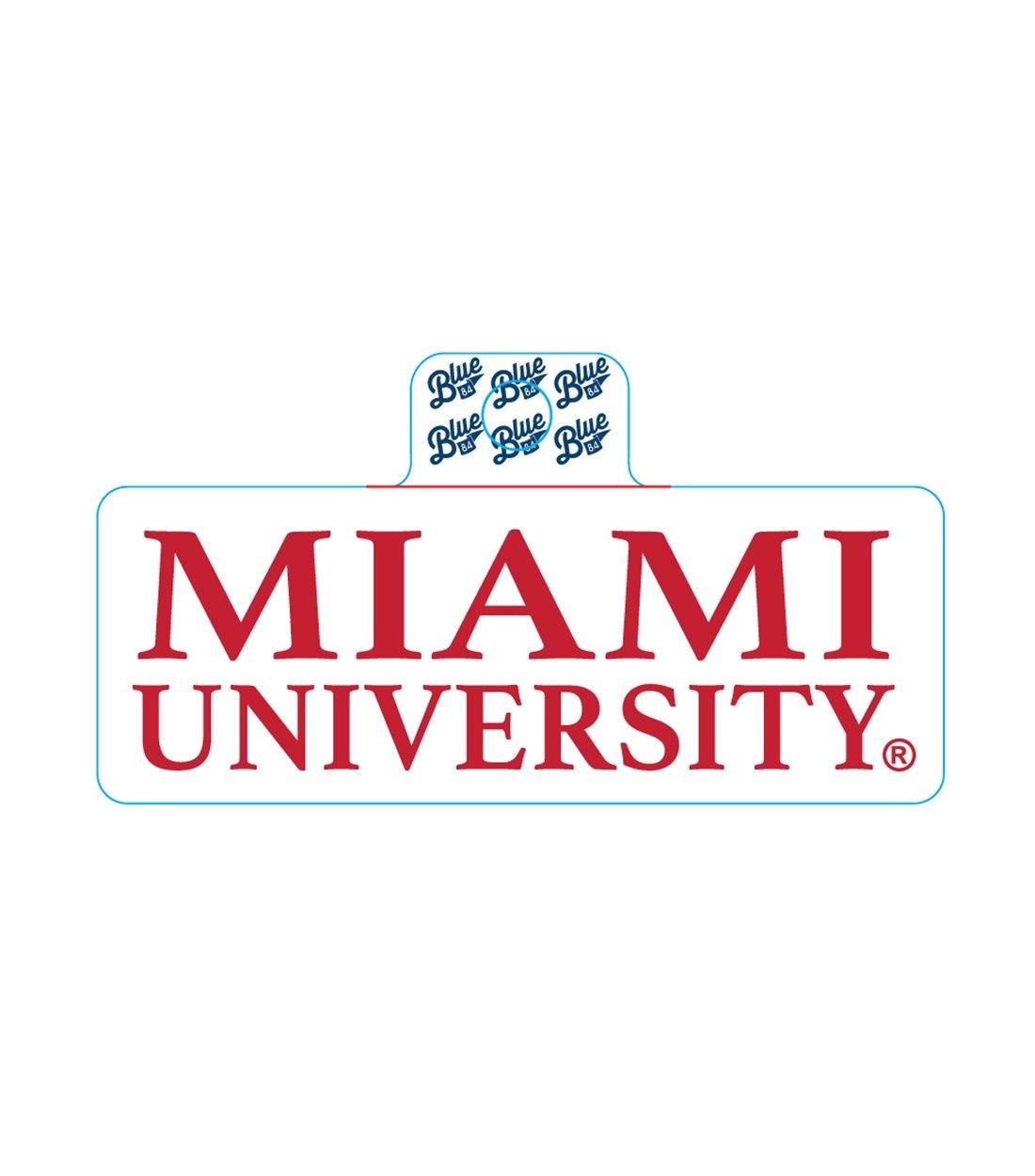 Miami University Stacked Logo Sticker