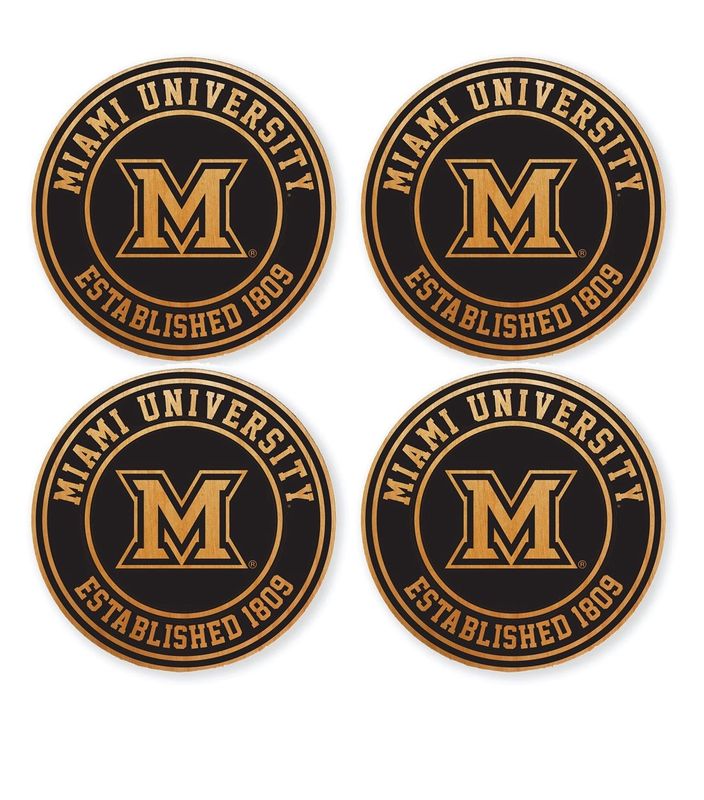 Miami University Wooden Coasters