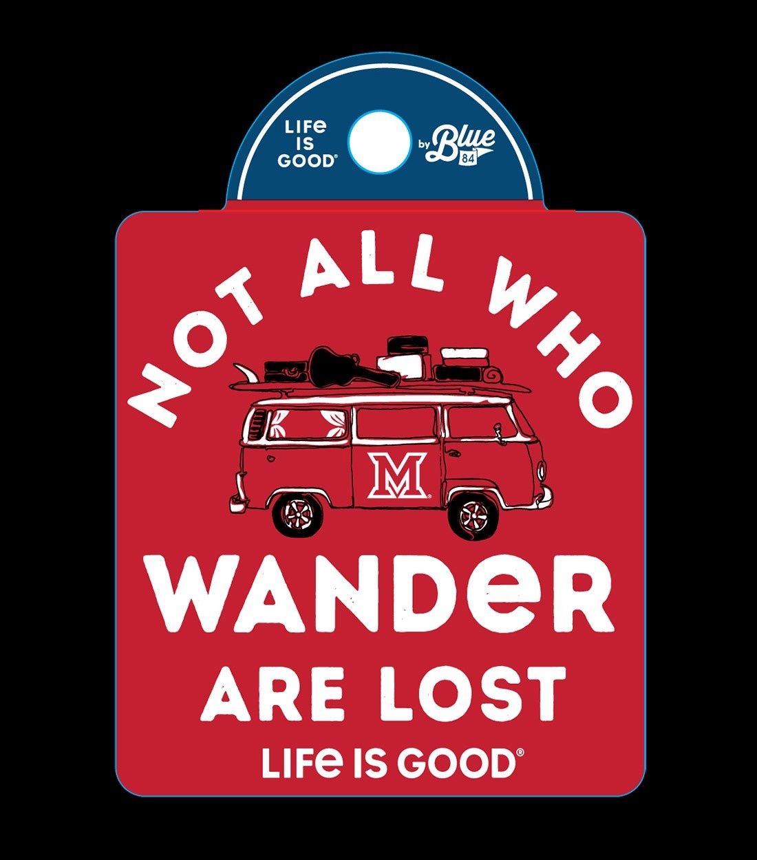Miami University Wander Bus Sticker 3"x3.5"