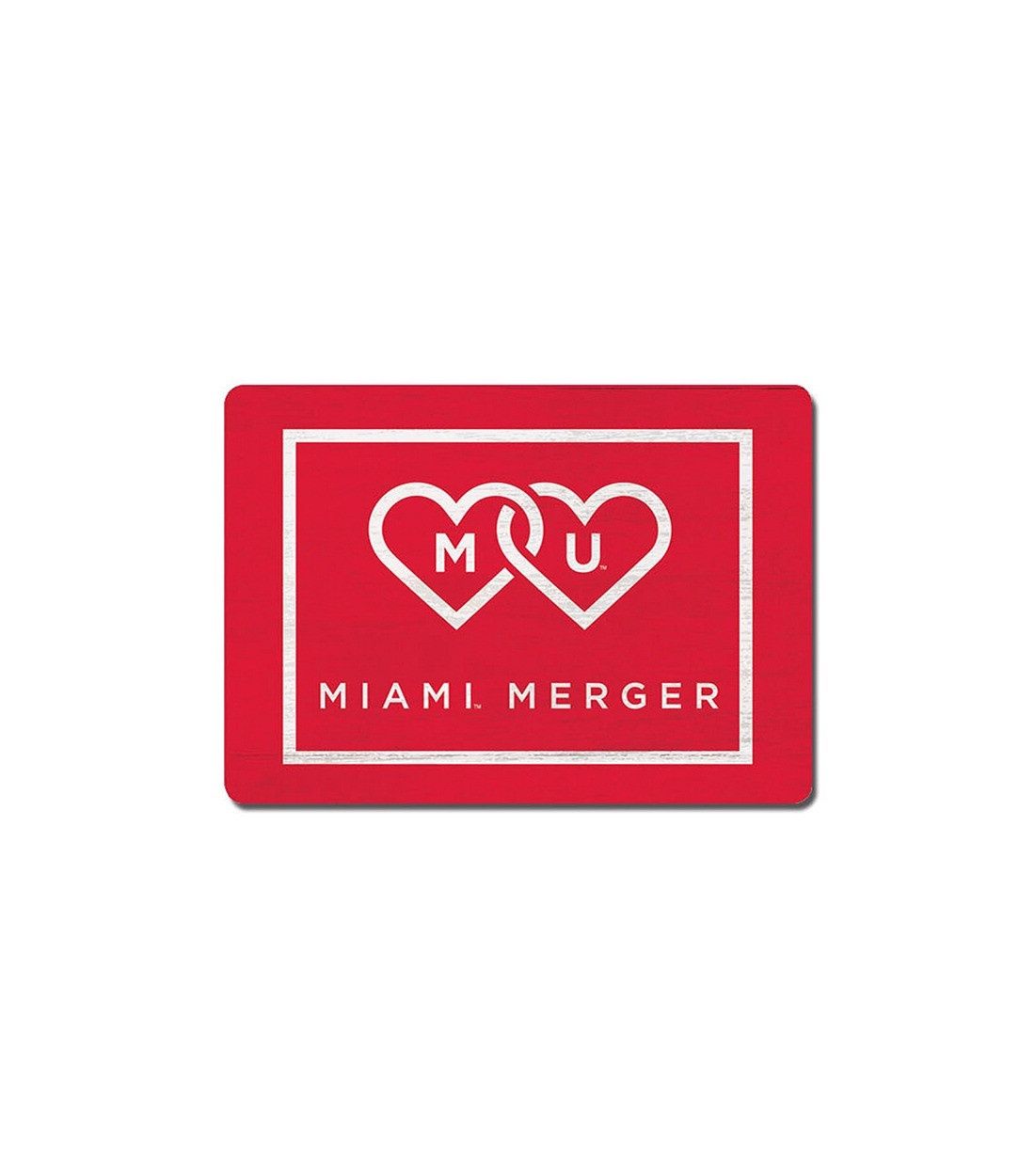 Miami University Wooden Miami Merger Magnet