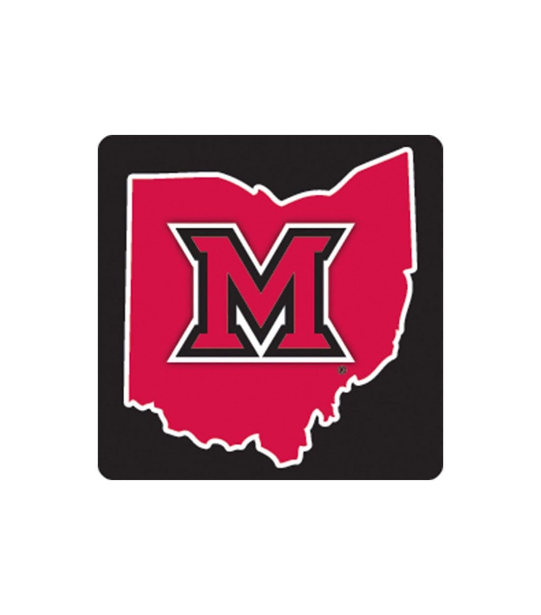 Mini Block "M" Inside of Ohio Auto Decal (2"x2")