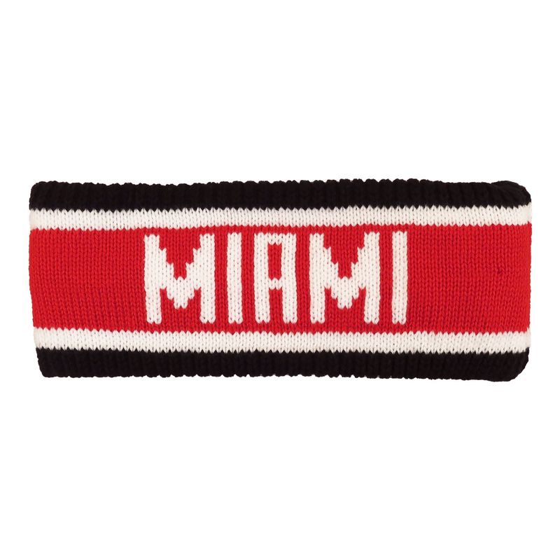 Miami University Red, Black &amp; White Sewn Headband