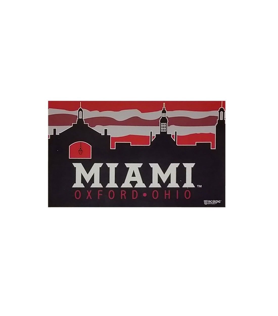 Miami University Skyline Sticker