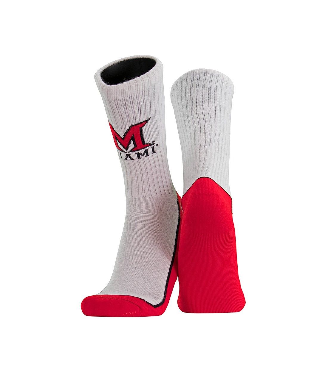 Miami University Tall Core Crew Sock, Size: M