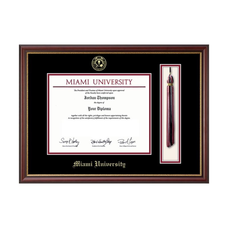 Miami University Tassel Edition Diploma Frame 6