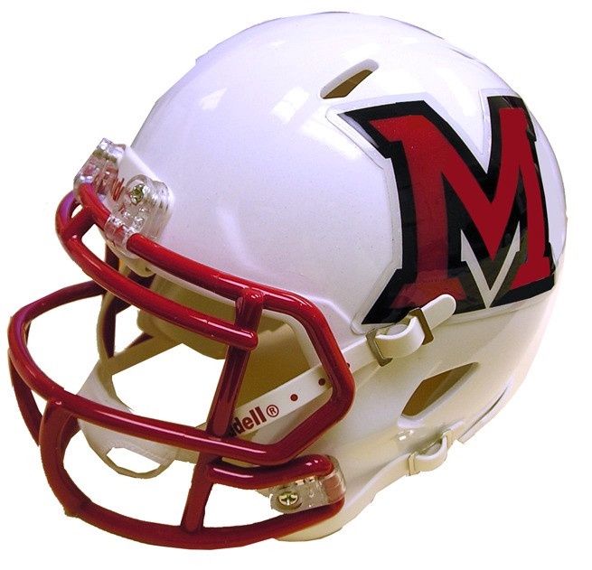 Mini Miami RedHawks Football Helmet