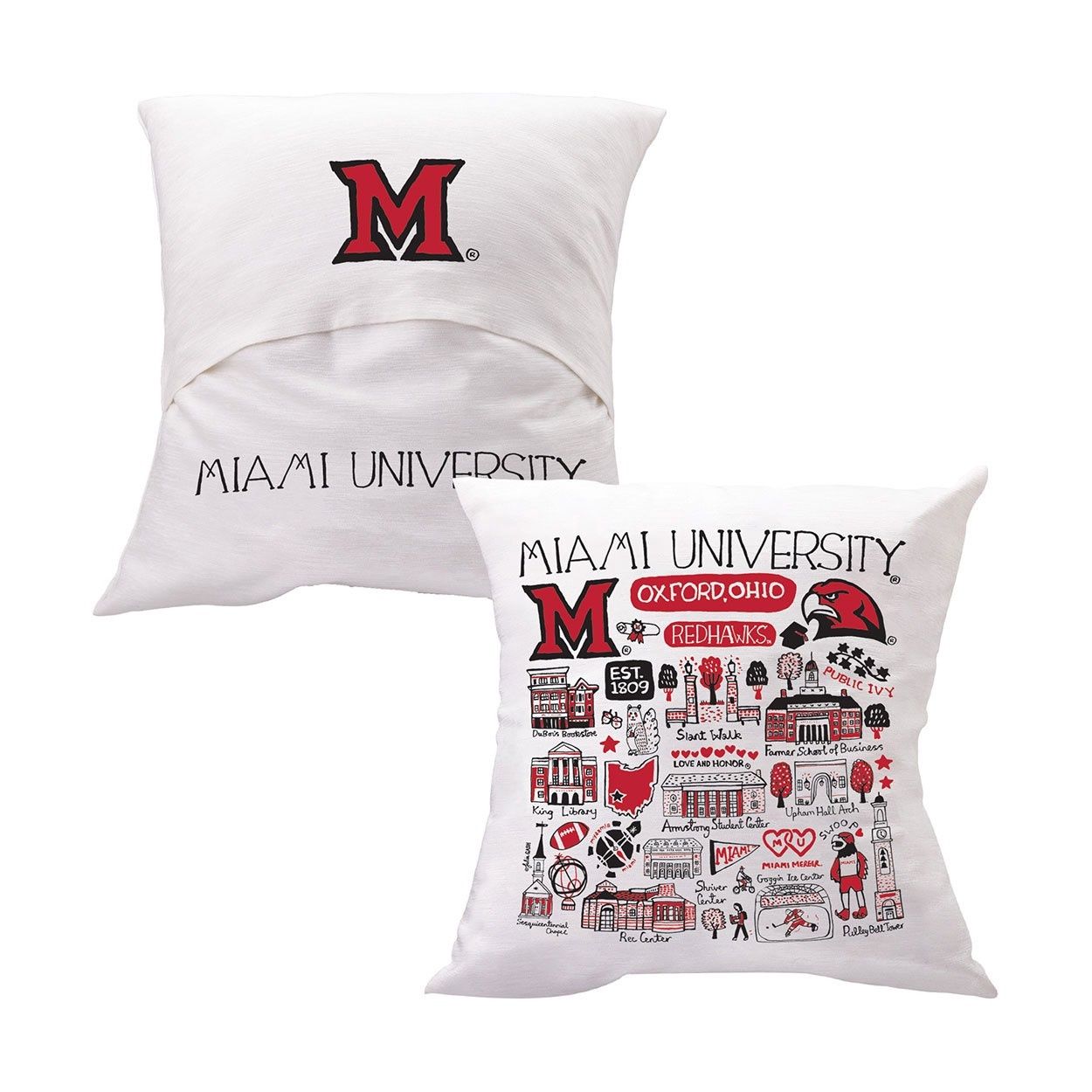 Neil Miami Julia Gash Throw Pillow