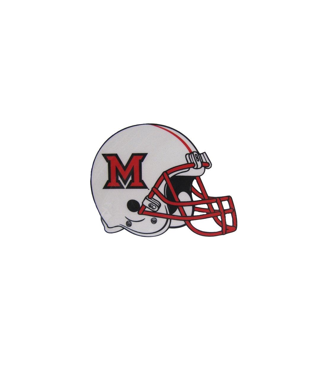 Mini Miami RedHawks Football Helmet Decal