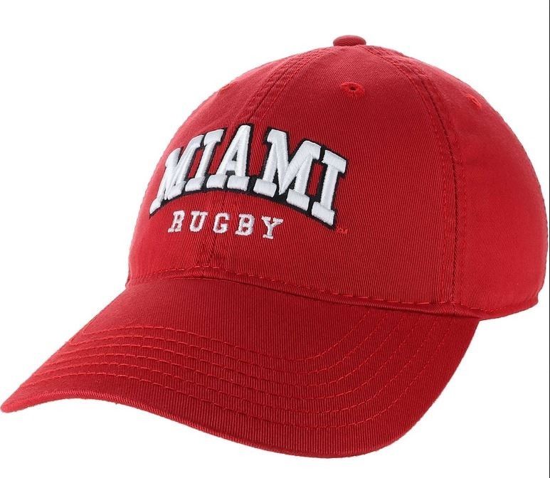 Red Adjustable Rugby Hat