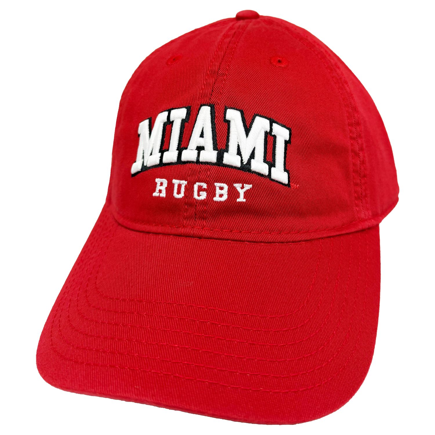 Miami University RedHawks Legacy Scarlet Rugby Adjustable Hat – EZA Relaxed Twill Cap