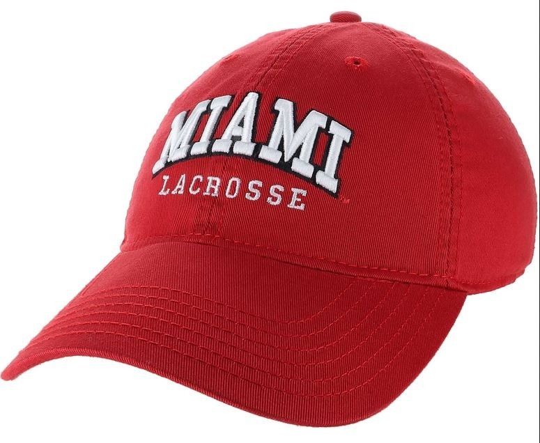 Red Adjustable Lacrosse Hat