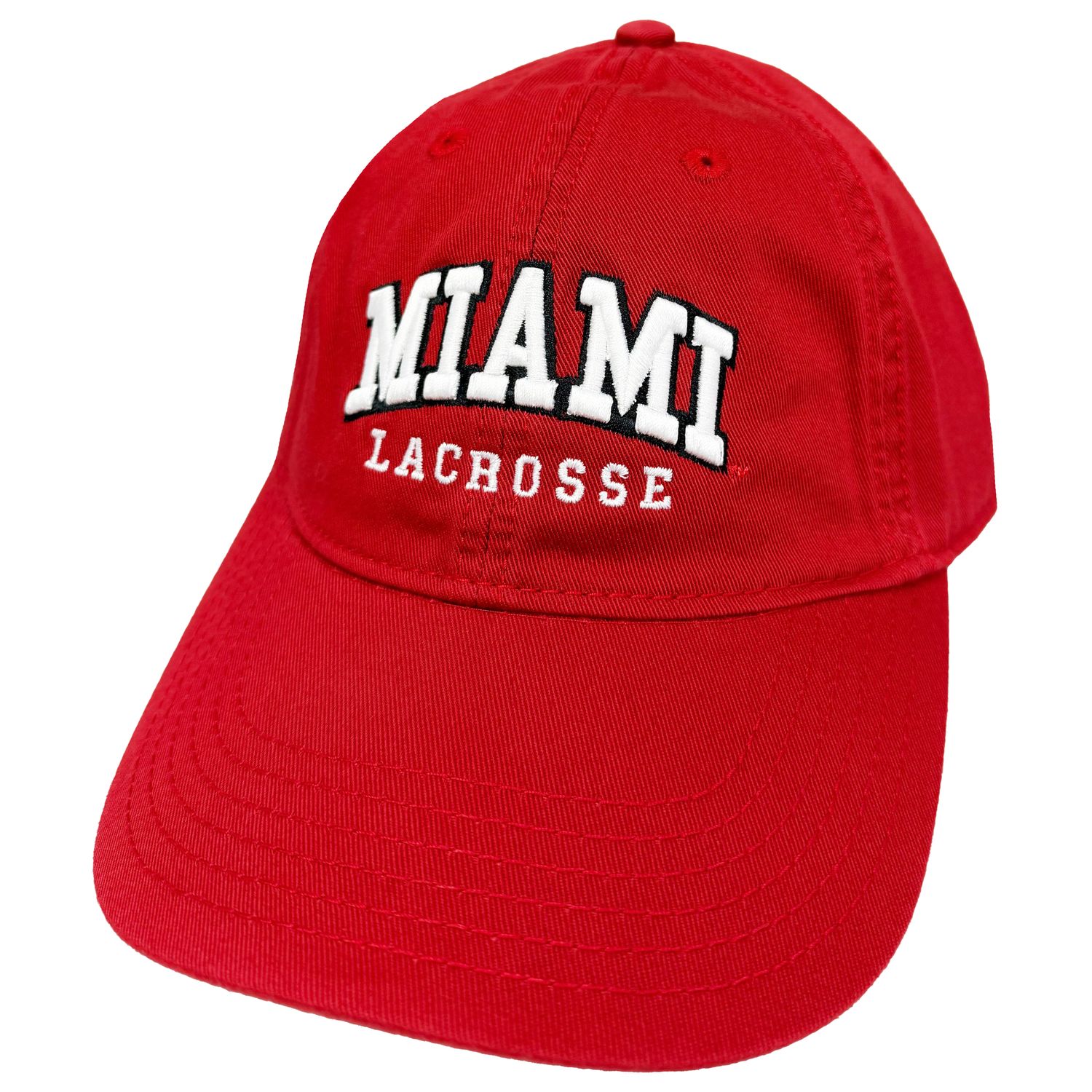 Miami University RedHawks Legacy Scarlet Lacrosse Adjustable Hat – EZA Relaxed Twill Cap