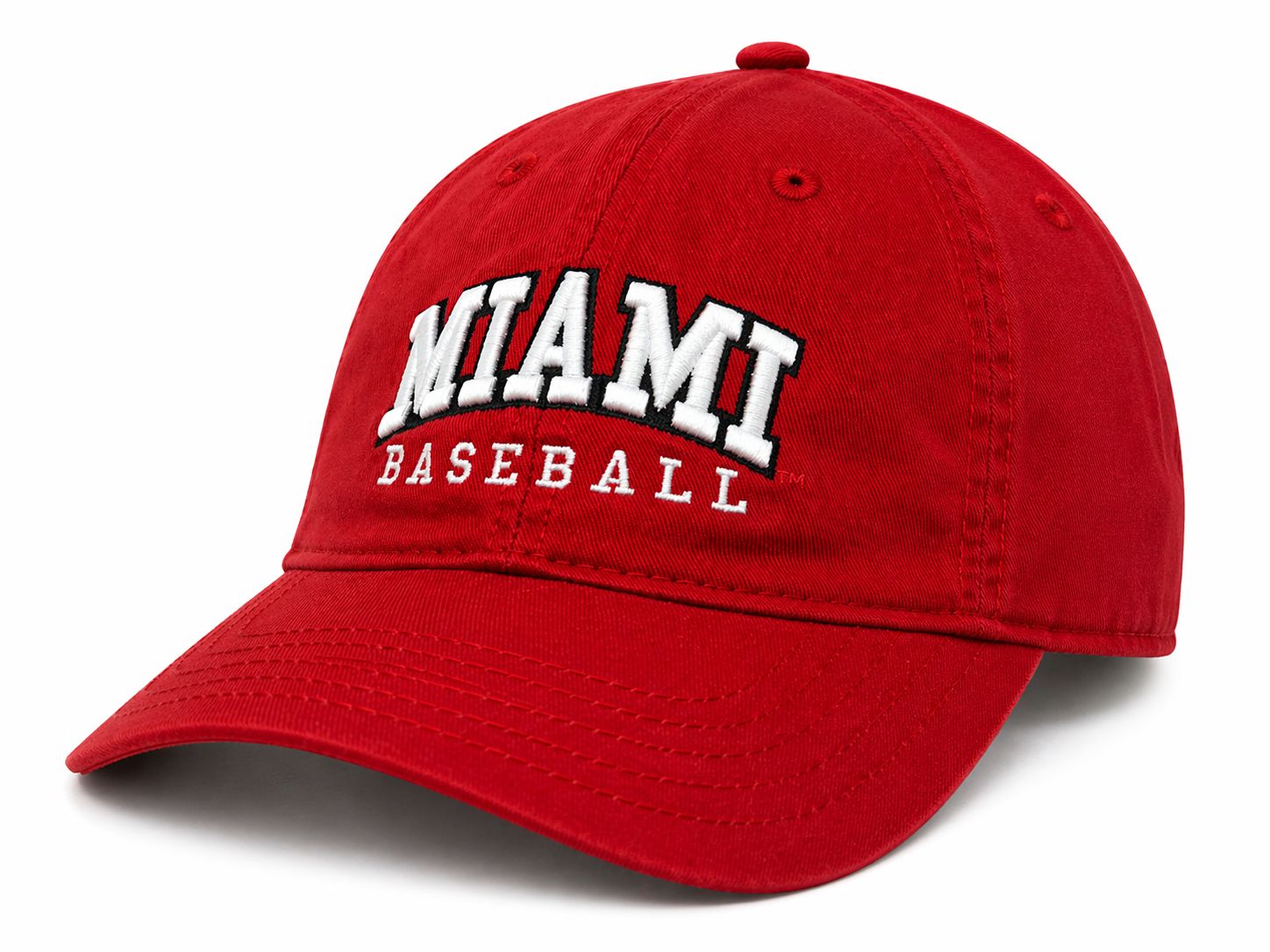 Legacy Miami University RedHawks Scarlet Adjustable Baseball Hat – EZA Relaxed Twill
