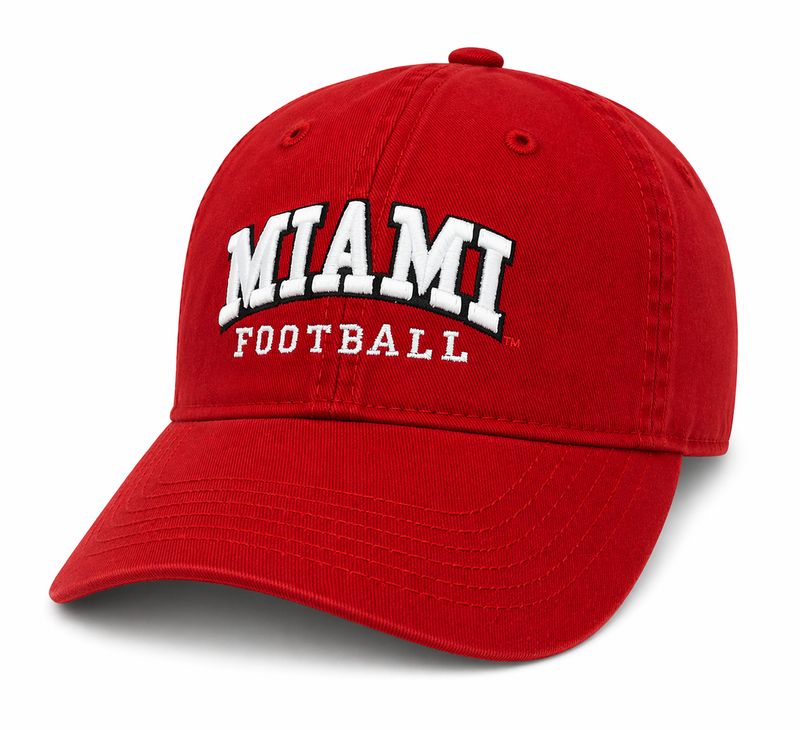 Legacy Miami University RedHawks Red Football Adjustable Hat – EZA Relaxed Twill