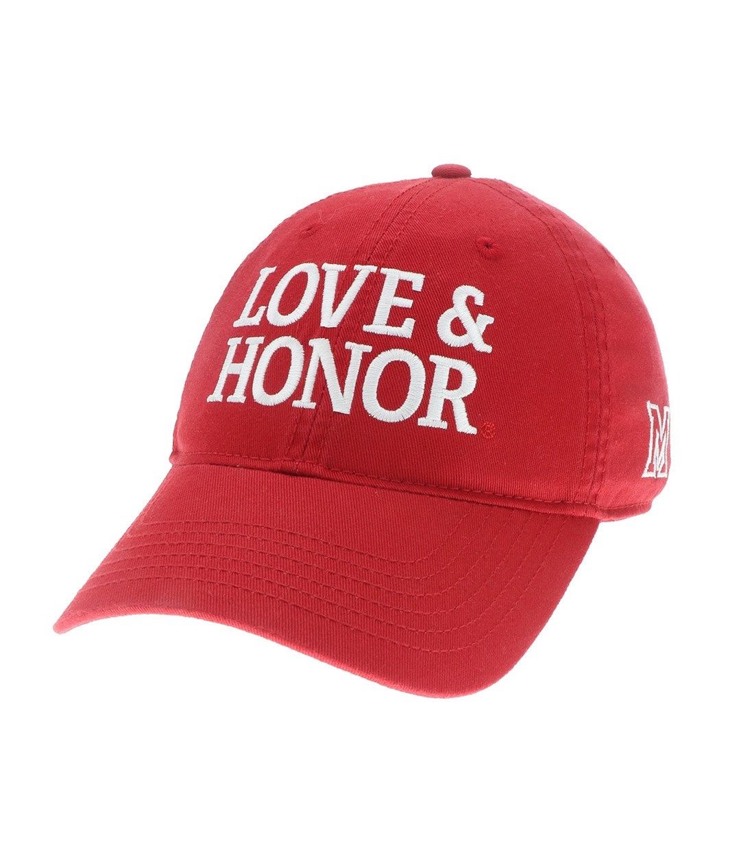 Red Miami University "Love &amp; Honor" Adjustable Hat
