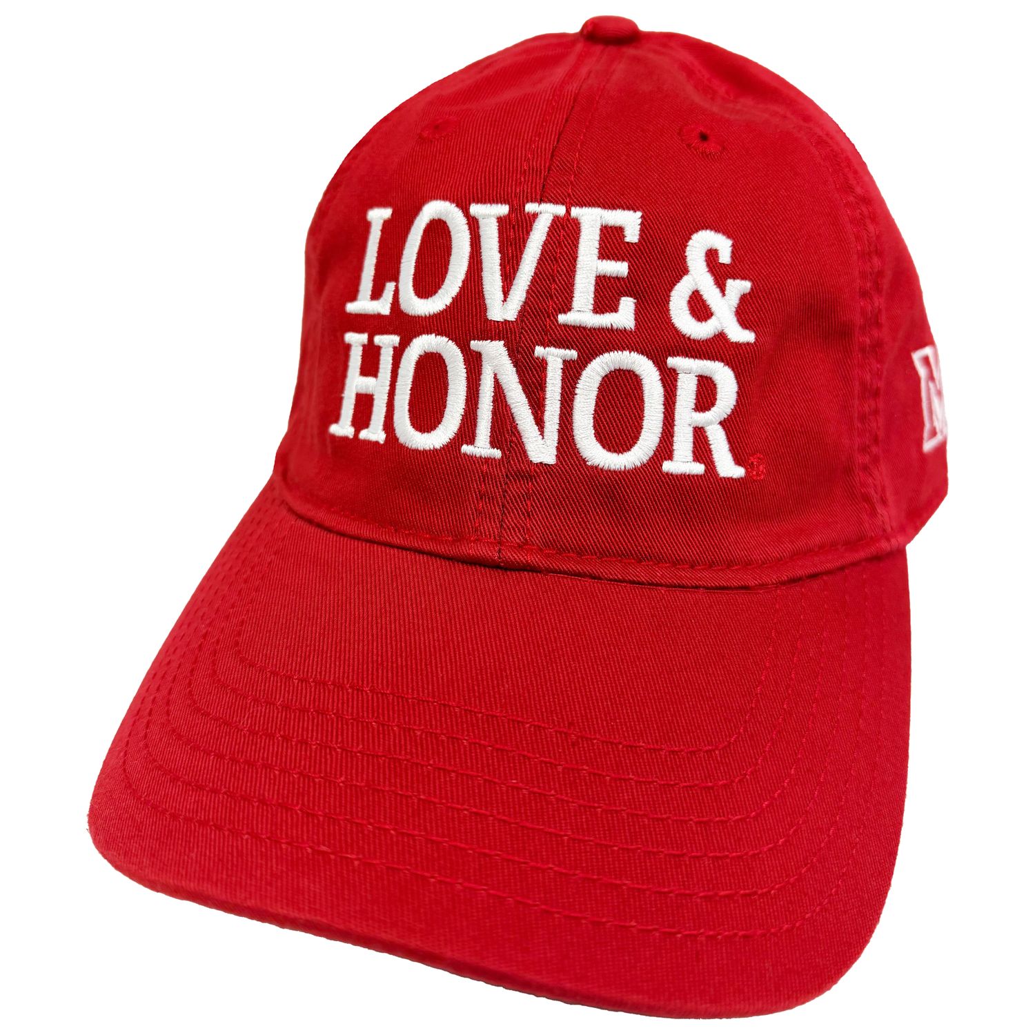 Miami University RedHawks Legacy Scarlet Love &amp; Honor Adjustable Hat – EZA Relaxed Twill Cap