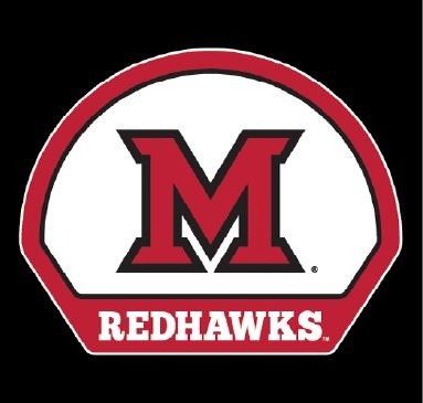 Standard Block "M" over Redhawks in Flat Arch