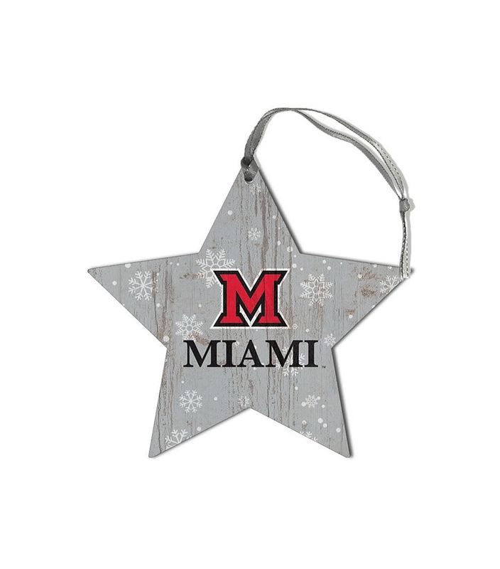 Star Ornament with Block "M" over Miami