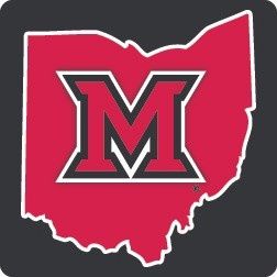 Small Block "M" Inside of Ohio Auto Decal (3"x3")