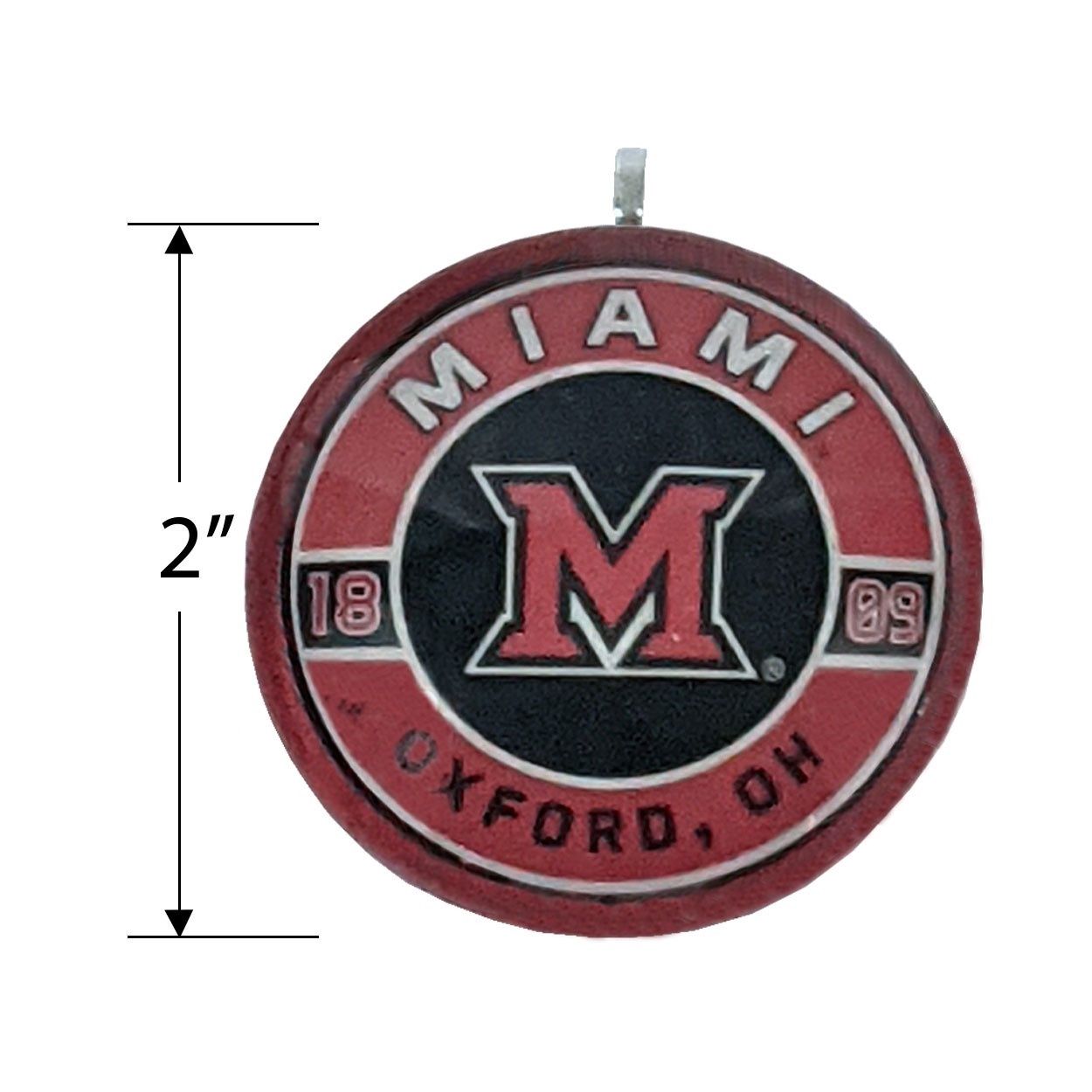 Spirit Miami Round Dome Glass Ornament